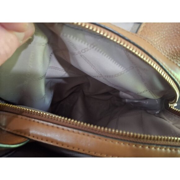 EUC Michael Kors Raven Medium "Acorn" (Brown) Pebbled Leather Backpack - Picture 11 of 13